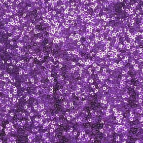  Purple Cup Shape 3mm Sequin on Polyester Mesh