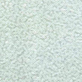  White Fancy 2mm Sequins on Polyester Mesh