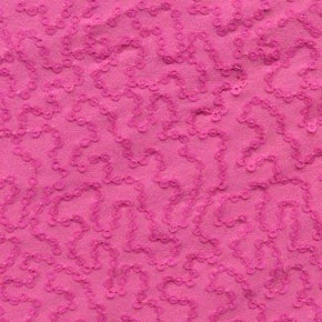  Hot Pink Fancy 2mm Sequins on Polyester Spandex
