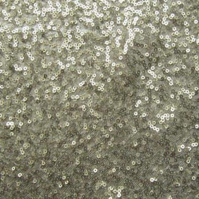  Light Gold Fancy Squiggle 2mm Sequins on Polyester Mesh