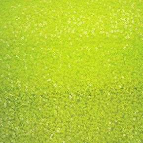  Neon Green Fancy 2mm Sequins on Polyester Mesh