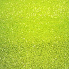  Neon Green Fancy 2mm Sequins on Polyester Mesh