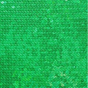  Green Shiny 2Mm Sequins on Polyester Spandex