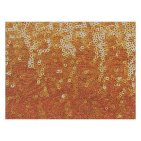  Orange Cup Shape 3mm Sequins on Mesh