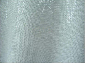  White/White Shiny 3mm Sequin on Polyester Spandex