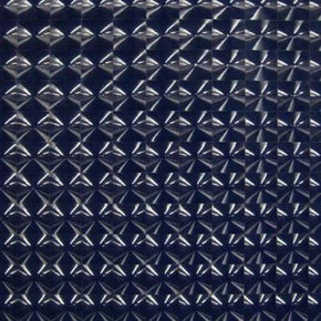  Navy/Blue 3D Vinyl With Squared Patterns on Nylon Spandex