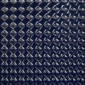  Navy/Blue 3D Vinyl With Squared Patterns on Nylon Spandex