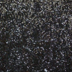  Black Cup Shape 3mm Sequin on Polyester Mesh