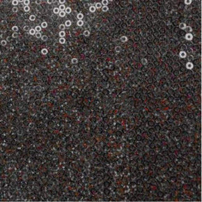  Black Shiny Holographic 3mm Sequins on Polyester Spandex