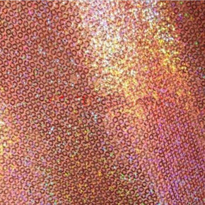  Pink Shiny Holographic 3mm Sequins on Polyester Spandex