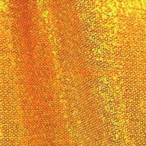  Yellow/Gold Shiny Holographic 3mm Sequins on Polyester Spandex