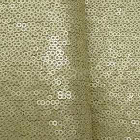  Natural Flat Matte 3mm Sequin on Polyester Mesh