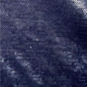  Navy Flat Matte 3mm Sequin on Polyester Mesh