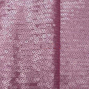  Pink Flat Matte 3mm Sequin on Polyester Mesh