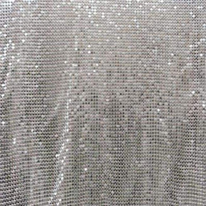  Silver Solid Colored Metal Mesh 18"x 60"