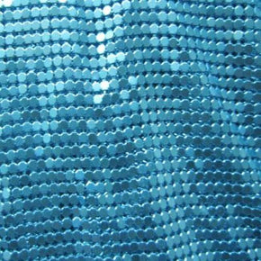  Turquoise Solid Colored Metal Mesh 18"x 60"