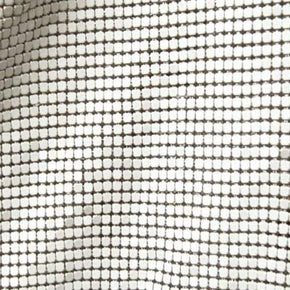  White Solid Colored Metal Mesh 18"x 60"