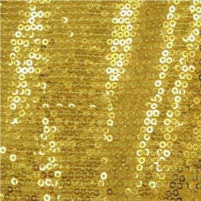  Gold Shiny 3mm Sequin on Polyester Spandex