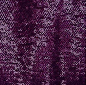  Plum Shiny 3mm Sequin on Polyester Spandex