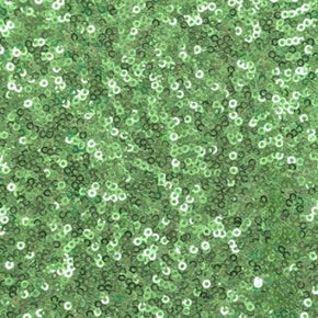  Sage Fancy Sequin on Stretch Mesh