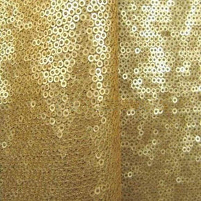  Gold Shiny Flat Shiny 3mm Sequin on Polyester Mesh