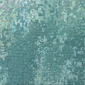  Light Blue Flat Shiny 3mm Sequin on Polyester Mesh