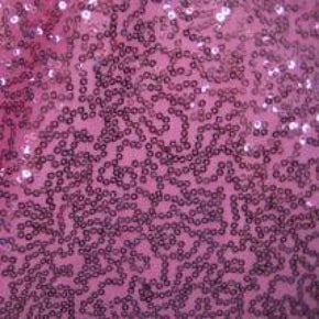  Deep Pink Fancy Squiggle 3mm Sequins on Polyester Spandex