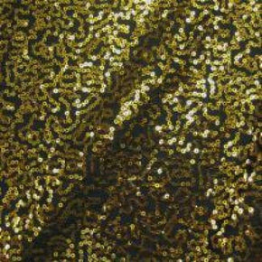  Gold/Black Fancy Squiggle 3mm Sequins on Polyester Spandex