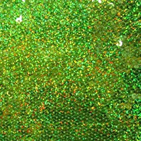  Olive Holographic 5mm Sequins on Mesh
