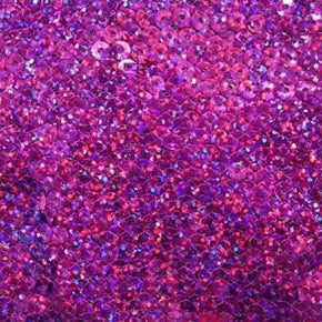  Purple Flat Holographic 5mm Sequins on Polyester Spandex