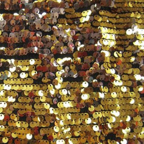  Gold/Pink Two-Tone Reversible 5MM Sequin on Polyester Spandex