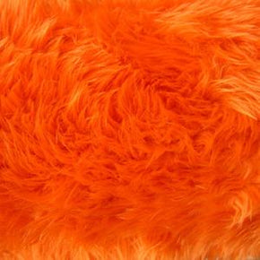  Orange Long Hair Shag Fur 