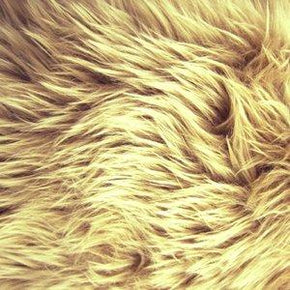  Gold Long Hair Shag Fur 