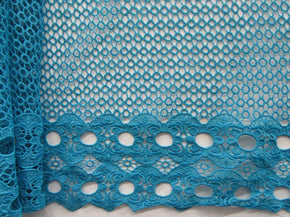  Turquoise Fancy Crochet Lace