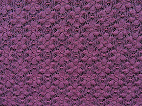  Purple Fancy Floral Lace on Nylon Spandex