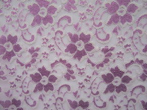  Purple/White Fancy Floral Lace 