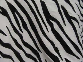  Black/White Zebra Print Cotton Lycra® 