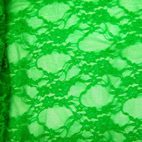  Forest Green Fancy Floral Lace