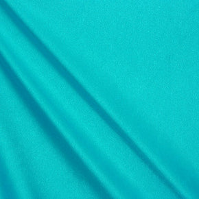 Solid Colored Shiny Millikin Tricot on Nylon Spandex, 4 Way Stretch, Turquoise