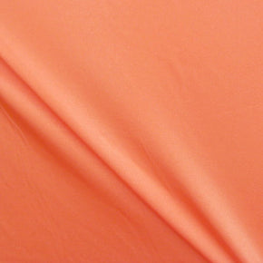Solid Colored Shiny Millikin Tricot on Nylon Spandex, 4 Way Stretch, Orange