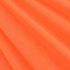  Neon Orange Solid Colored Mesh on Nylon Spandex