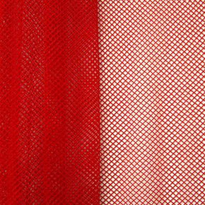  Red Fishnet on Nylon Spandex
