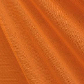  Orange Horizontal 1" Stripes Print on Stretch Mesh