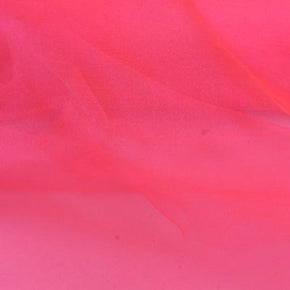  Neon Coral Solid Colored Organza 