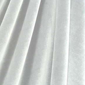  White Solid Colored Velvet 