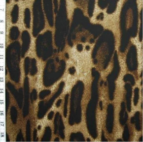  Beige/Brown Lilium Leopard Print on Nylon Spandex