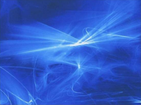  Blue/White Lightning Streak Printed Chiffon 