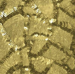  Gold Two-Tone Patch Sequin on Polyester Spandex