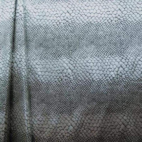  Silver/Black Anaconda Metallic Foil Print on Nylon Spandex