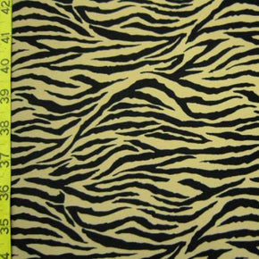  Black/Ivory Animal Print Collage on Nylon Spandex